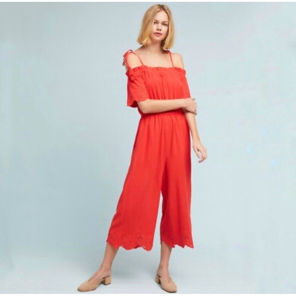 Anthropologie Moon River Lela Wide-Leg Jumpsuit Size Large
